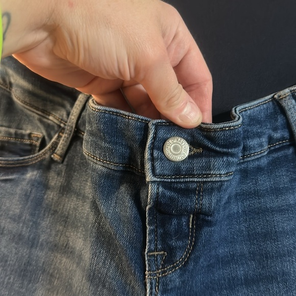 OLD NAVY MATERNITY ROCK STAR SUPER SKINNY JEANS: FULL PANEL:NEW WITH TAGS:6 LONG - Picture 2 of 7